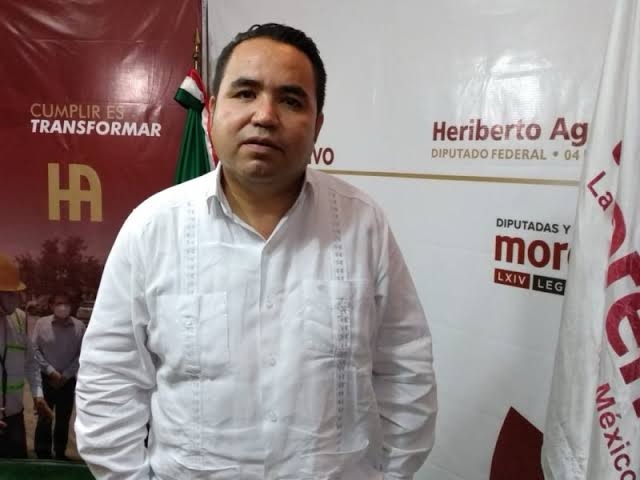 <em>Toma licencia Heriberto Aguilar a la dirigencia de Morena; va por candidatura al Senado</em>