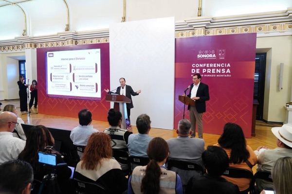 Firma Gobernador Durazo convenio para garantizar 100% de conectividad a Internet en Sonora